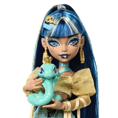 Papusa cu accesorii, Cleo De Nile si Cobra Hissette, 4 ani+, Monster High 785004