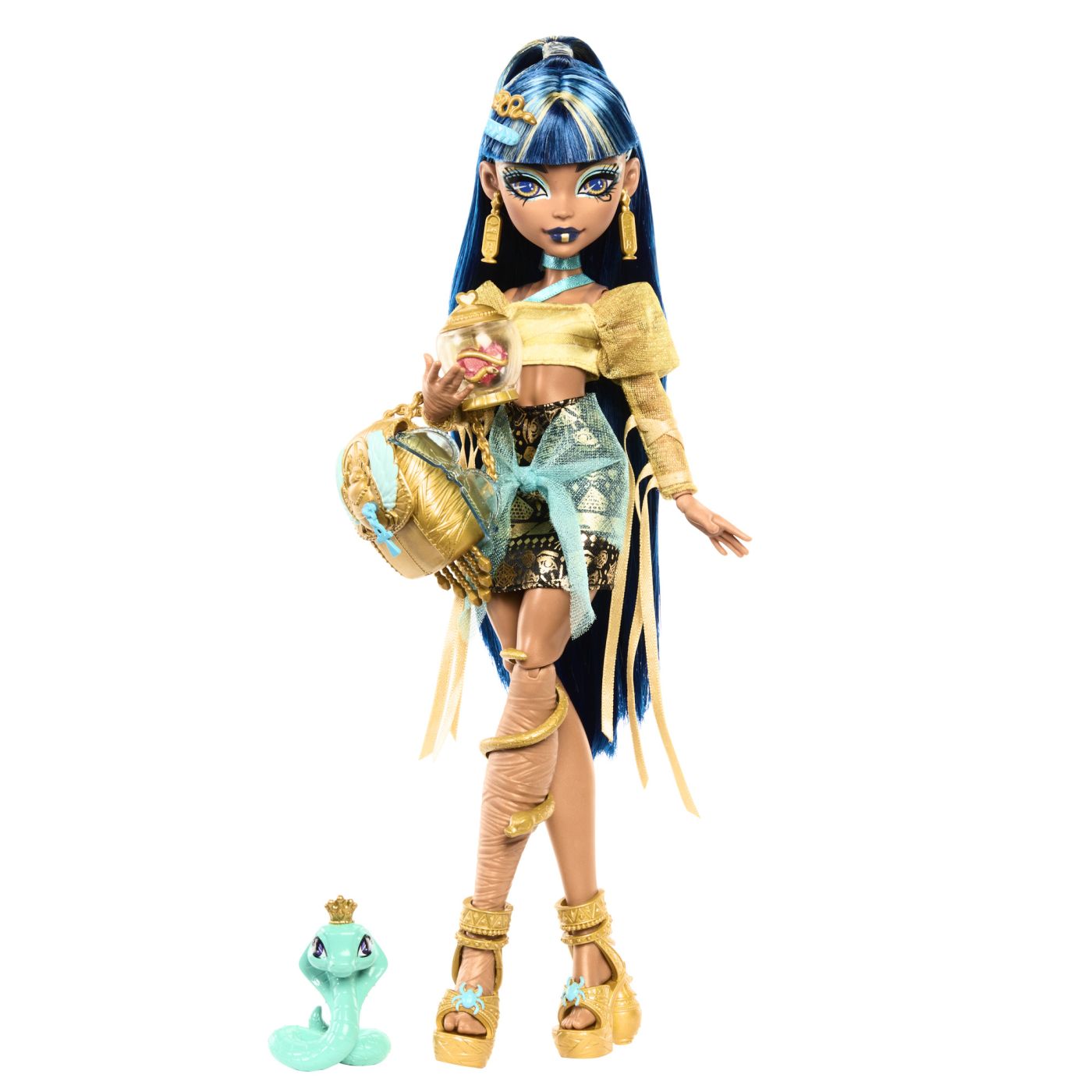 Papusa cu accesorii, Cleo De Nile si Cobra Hissette, 4 ani+, Monster High