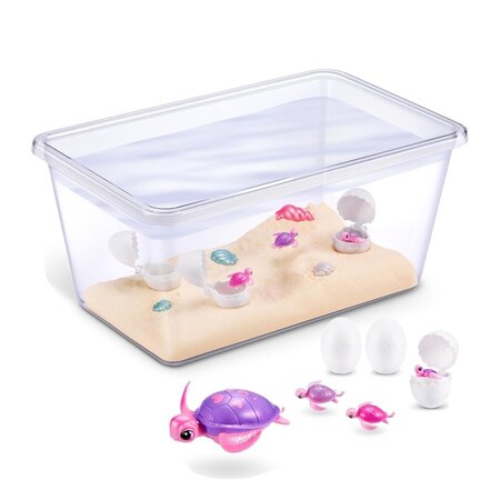 Set de joaca interactiv Mama testoasa si puii sai, 3 ani+, Pets Alive 785087