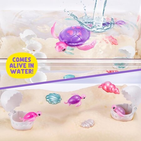Set de joaca interactiv Mama testoasa si puii sai, 3 ani+, Pets Alive 785088