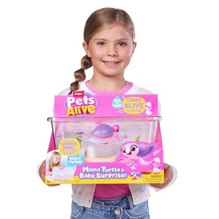 Set de joaca interactiv Mama testoasa si puii sai, 3 ani+, Pets Alive 785085