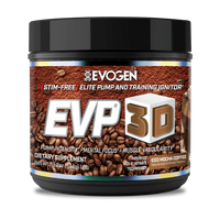 Pre-Wrorkout fara cafeina EVP 3D, Ice Mocha Cofee, 544 g, Evogen