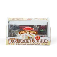 Set de joaca din lemn Scoop and Serve, Tejgheaua cu inghetata, +3 ani, Melissa & Doug