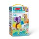 Set de constructie din lemn, Animale din safari, +2 ani, 34 piese, Melissa & Doug 785073
