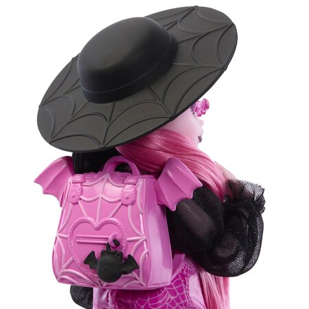 Papusa cu accesorii, Draculaura si Count Fabulous, 4 ani+, Miniland 785093