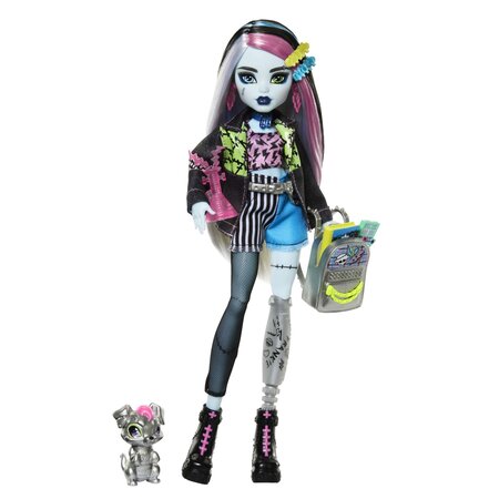 Papusa cu accesorii, Frankie Stein si Watzie, 4 ani+, Monster High