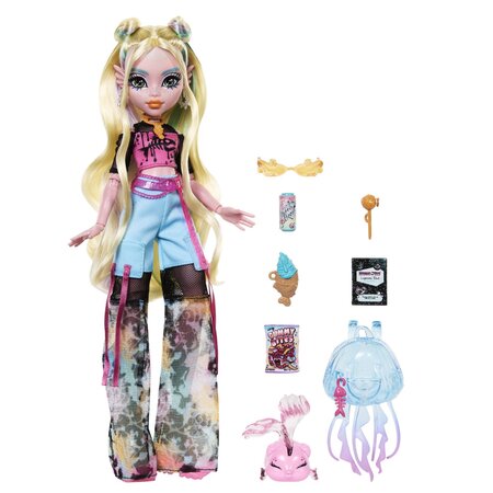 Papusa cu accesorii, Lagoona Blue si Neptuna, 4 ani+, Monster High 785125