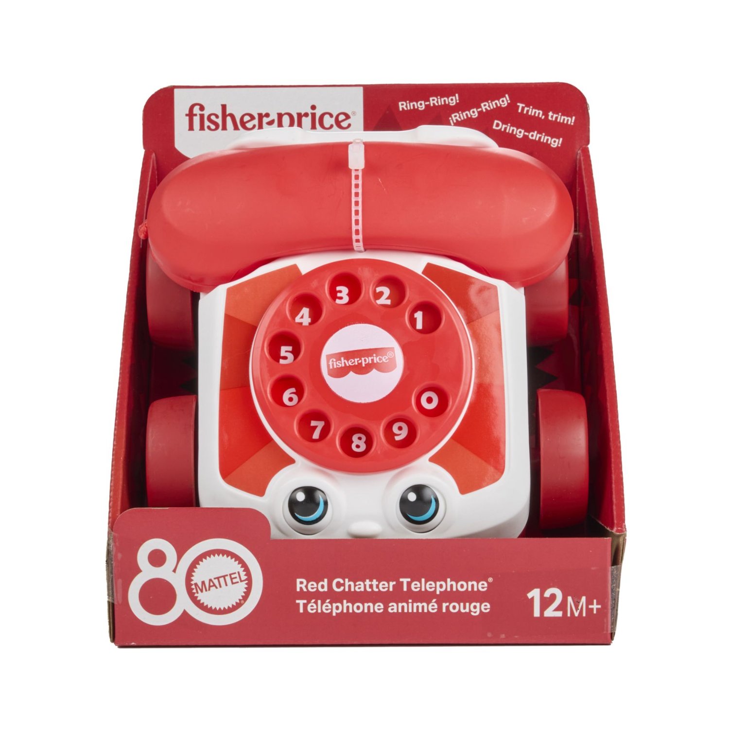 Telefon interactiv, Rosu, 12 luni+, Fisher Price