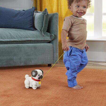 Jucarie interactiva de tras, Catel cu miscari si sunete, 12 luni+, Fisher Price 785176