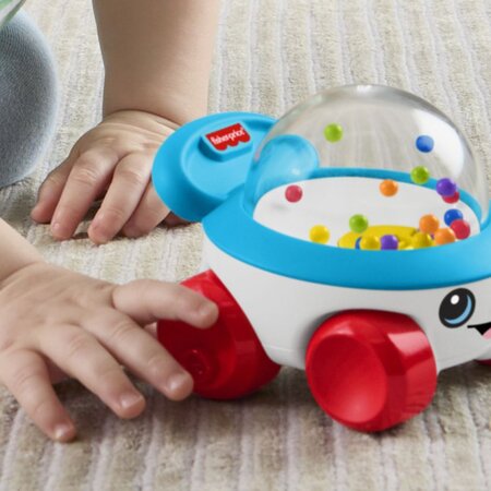 Jucarie de impins, Vehicul Popcorn cu bile, 6 luni+, Fisher Price 785187
