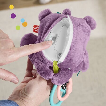 Jucarie de agatat, Mov, Maimutica muzicala, 0 luni+, Fisher Price 785224