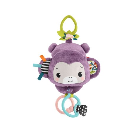 Jucarie de agatat, Mov, Maimutica muzicala, 0 luni+, Fisher Price 785221