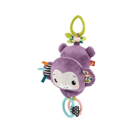 Jucarie de agatat, Mov, Maimutica muzicala, 0 luni+, Fisher Price 785227