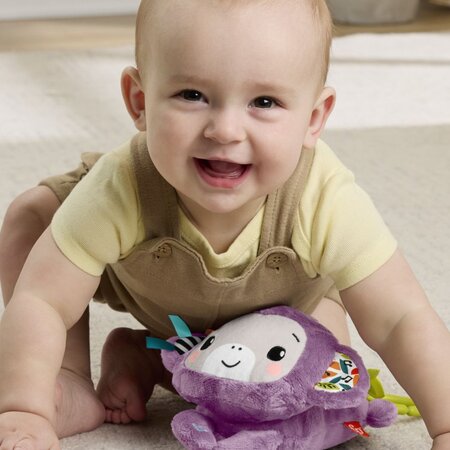 Jucarie de agatat, Mov, Maimutica muzicala, 0 luni+, Fisher Price 785225
