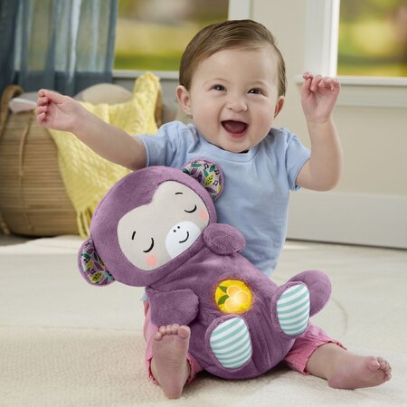 Maimutica interactiva cu rspiratie ritmica pentru bebelusi, 0 luni+, Fisher Price 785238