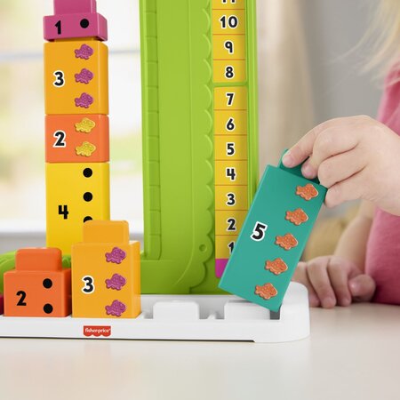 Jucarie educativa stivuibila, Aligator, 3 ani+, Fisher Price 785258