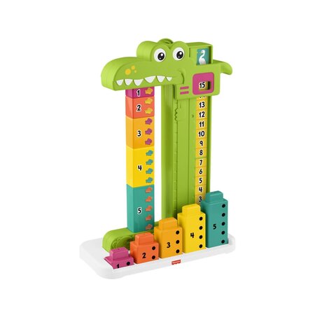 Jucarie educativa stivuibila, Aligator, 3 ani+, Fisher Price 785257