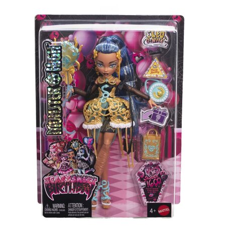 Papusa cu accesorii, Scary Sweet Birthday Cleo De Nile, 4 ani+, Monster High 785343