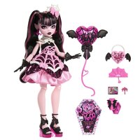 Papusa cu accesorii, Scary Sweet Birthday Draculaura, 4 ani+, Monster High