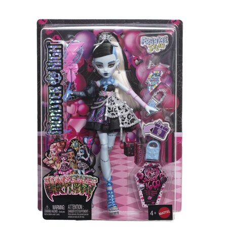 Papusa cu accesorii, Scary Sweet Birthday Frankie Stein, 4 ani+, Monster High 785404