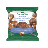 Biscuiti cu cocos, roscove si chia, 100 g, Sanovita