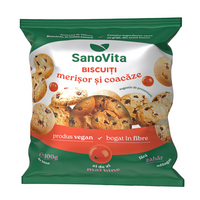 Biscuiti cu merisor si coacaze, 100 g, Sanovita