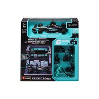Macheta de colectie F1 Pit Pass, 1:43, Lewis Hamilton Mercedes AMG Petronas, 3 ani+, Bburago