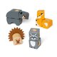 Set de constructie din lemn, Prietenii Padurii, +2 ani, 16 piese, Melissa & Doug 785493