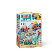 Set de constructie din lemn, Vehicule, +2 ani, 54 piese, Melissa & Doug