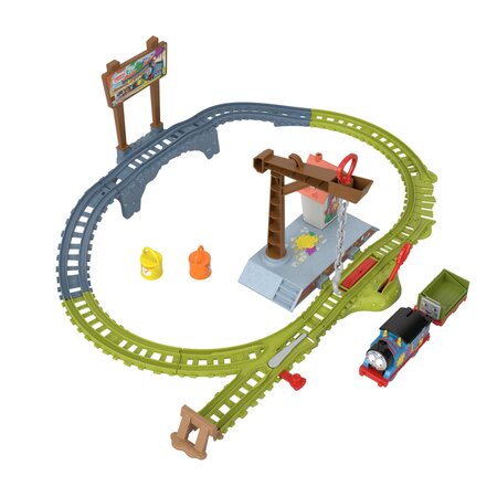 Set de joaca Locomotiva motorizata Thomas livreaza vopseaua, 3 ani+, Thomas and Friends 785570