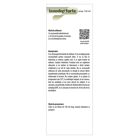 Sirop Laxodep Forte, 150 ml, Dr. Phyto 785578