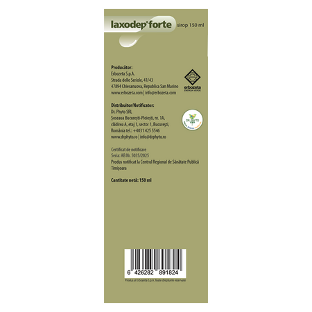 Sirop Laxodep Forte, 150 ml, Dr. Phyto 785577