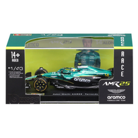 Macheta Formula 1 Aston Martin, 1:43, Fernando Alonso cu casca, 14 ani+, Bburago