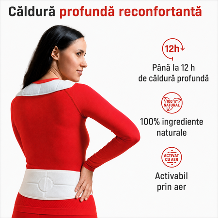 Centura termica cu incalzire 100% naturala Heating Belt, 1 bucata, Terratherm 785699