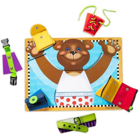 Set de joaca din lemn, Abilitati de baza, +3 ani, 1 bucata, Melissa & Doug 785661
