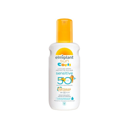 Lotiune spray protectie solara pentru copii SPF50+ Sun, Sensitive, 200 ml, Elmiplant
