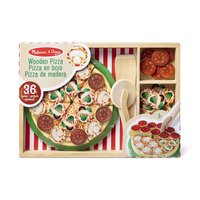 Set de joaca din lemn, Petrecere cu Pizza, + 3 ani, 6074863, Melissa & Doug