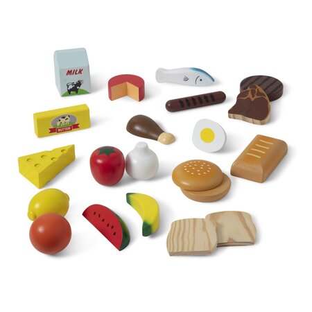 Set de joaca din lemn, Produse Alimentare, +2 ani, 21 piese, Melissa & Doug 785719
