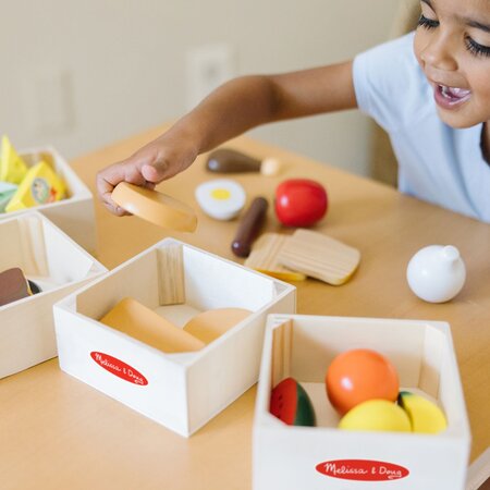 Set de joaca din lemn, Produse Alimentare, +2 ani, 21 piese, Melissa & Doug 785722