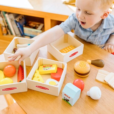Set de joaca din lemn, Produse Alimentare, +2 ani, 21 piese, Melissa & Doug 785720