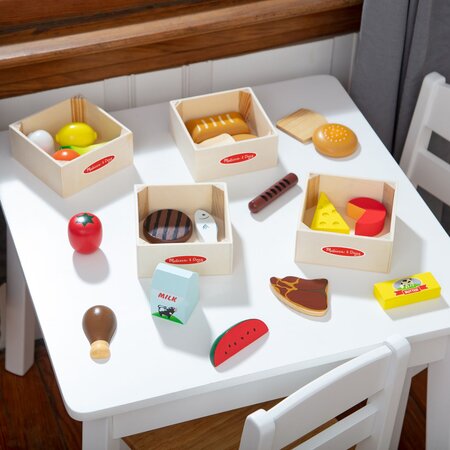 Set de joaca din lemn, Produse Alimentare, +2 ani, 21 piese, Melissa & Doug 785724