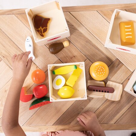 Set de joaca din lemn, Produse Alimentare, +2 ani, 21 piese, Melissa & Doug 785725