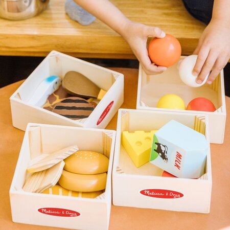 Set de joaca din lemn, Produse Alimentare, +2 ani, 21 piese, Melissa & Doug 785723