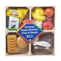 Set de joaca din lemn, Produse Alimentare, +2 ani, 21 piese, Melissa & Doug