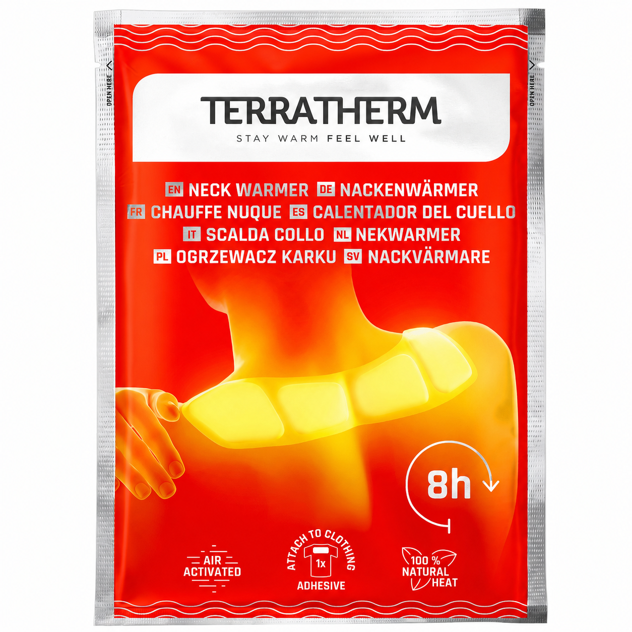 Plasture termic autoadeziv pentru zona cervicala Neck Warmer, 1 bucata, Terratherm