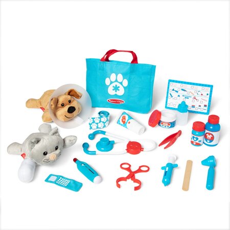 Set de joaca, Doctor Veterinar, 3 ani+, 24 piese, Melissa & Doug 785777