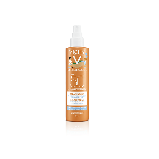 Spray pentru copii, rezistent la apa, SPF 50+, Capital Soleil, 200ml, Vichy