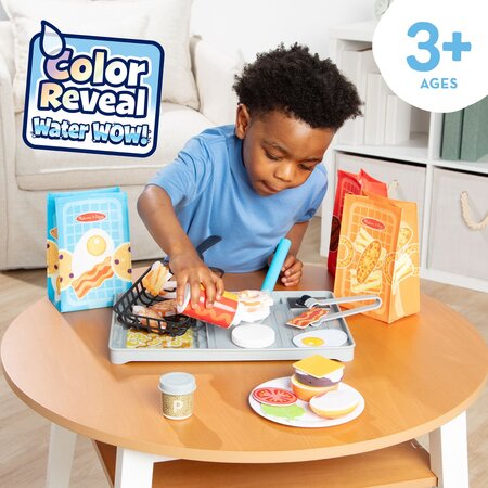 Set de joaca gratar cu schimbarea culorii, Water Wow, +3 ani, 27 piese, Melissa & Doug 785812