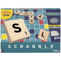 Joc Scrabble 2 in 1 din lemn in Limba Romana, MTJLJ65, Mattel