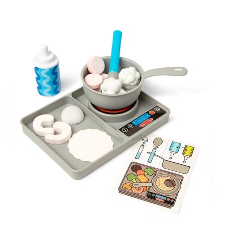 Set de joaca pentru gatit cu schimbarea culorii, Water Wow, +3 ani, 19 piese, Melissa & Doug 785881